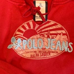 Woman’s size L Ralph Lauren Polo Jeans Red Hoodie